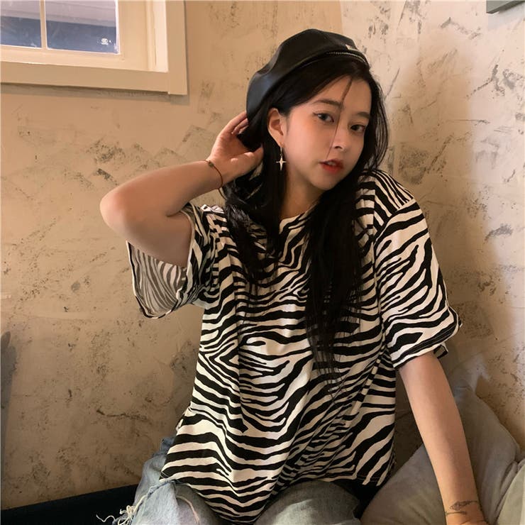ゼブラ柄Tシャツ 9363[品番：XB000009657]｜G&L Style（ジーアンドエル