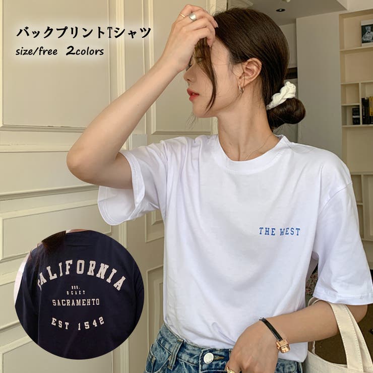 フロント・バックプリントTシャツ 9387[品番：XB000009676]｜Gu0026L  Style（ジーアンドエルスタイル）のレディースファッション通販｜SHOPLIST（ショップリスト）