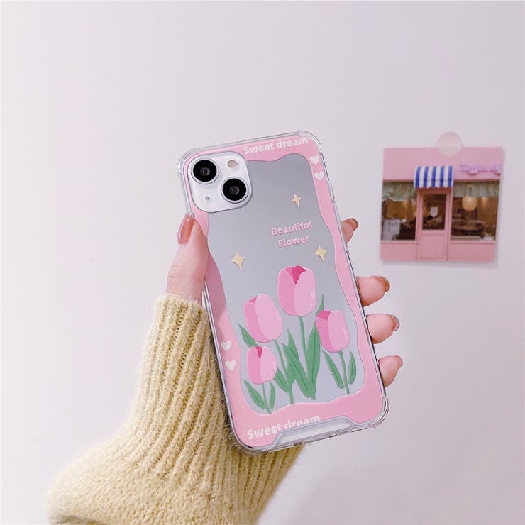 クリア | チューリッププリントスマホケース 9470 | G&L Style