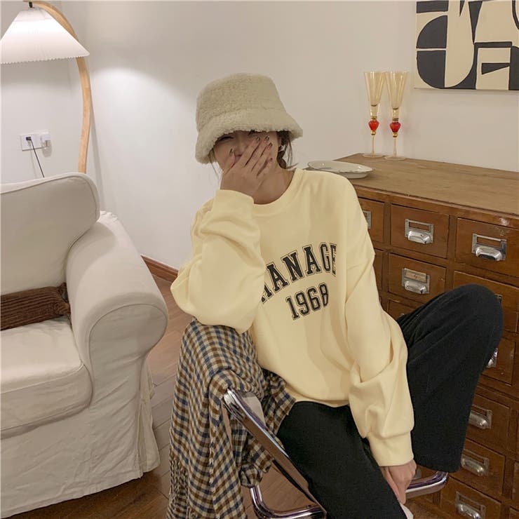 カレッジロゴプリントロングTシャツ 9731 | G&L Style | 詳細画像10 