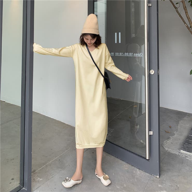 Vネックハイゲージニットワンピース 9804 | G&L Style | 詳細画像4 