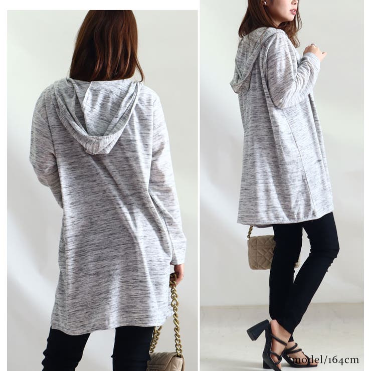 紫外線をしっかりカバー♪ UV対策吸湿速乾フーディーカーディガン 大きいサイズ | GOLDJAPAN　大きいサイズ専門店 | 詳細画像9 