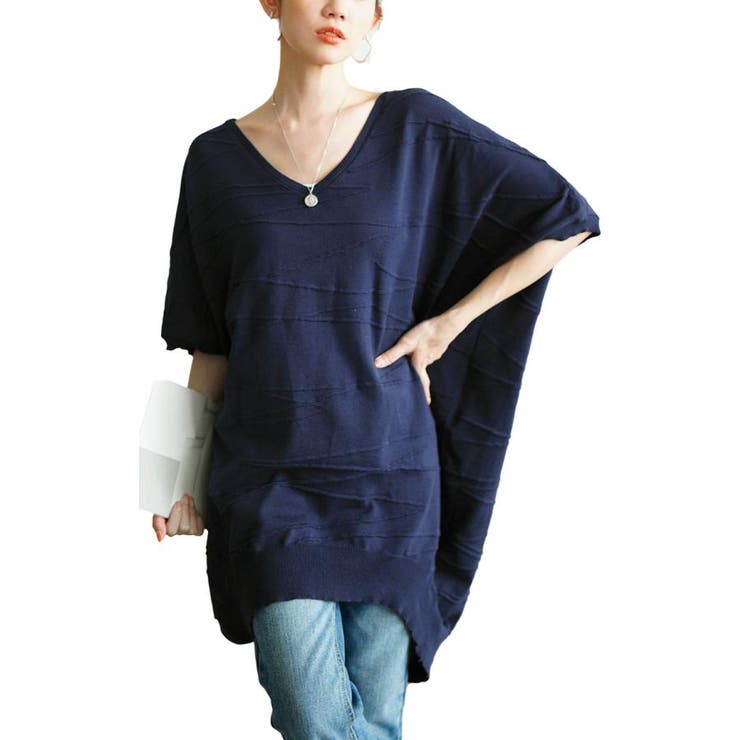 ネイビー | 大きいサイズ レディース トップス | GOLDJAPAN　大きいサイズ専門店
