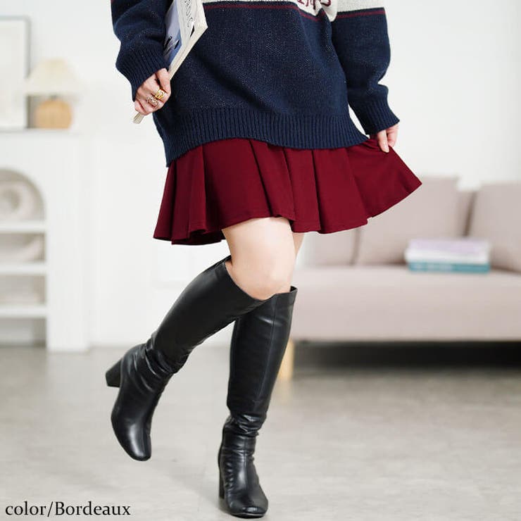 落ち感のあるフレア大人スカート♪大きいサイズ レディース スカート | GOLDJAPAN　大きいサイズ専門店 | 詳細画像6 