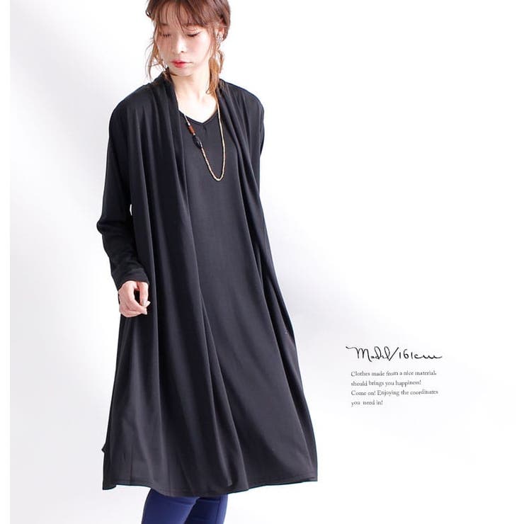 １枚持っておくと便利な上品なワンピ、 フェイクデザインワンピース 大きいサイズ | GOLDJAPAN　大きいサイズ専門店 | 詳細画像11 