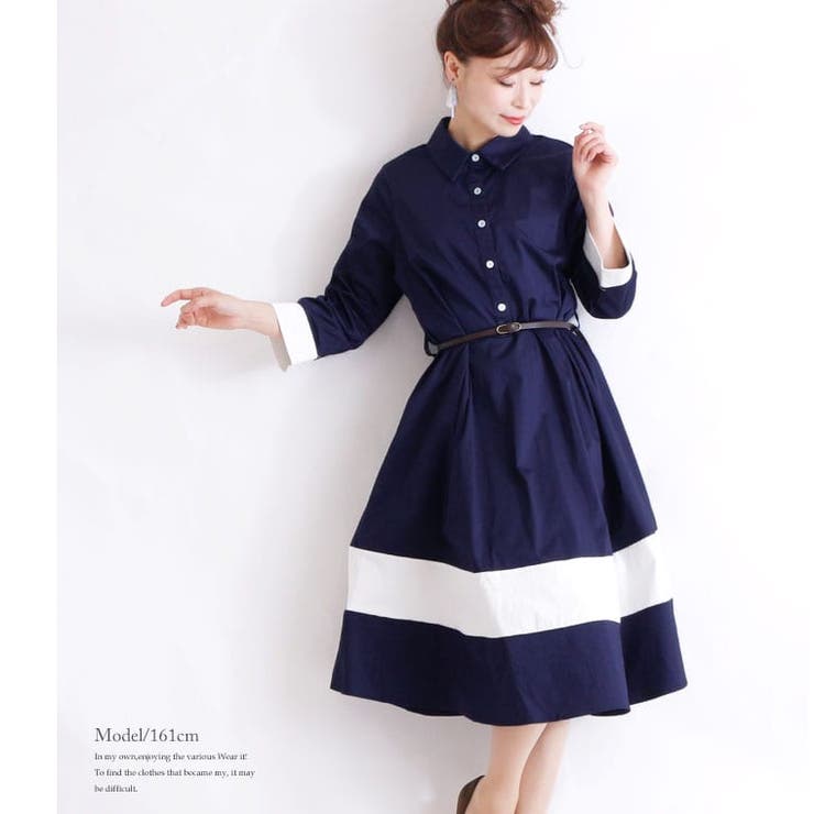 ベルト付きシャツワンピース 大きいサイズ レディース 品番 Gj Goldjapan 大きいサイズ 専門店 ゴールドジャパン のレディースファッション通販 Shoplist ショップリスト
