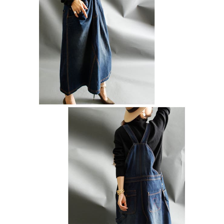 大人可愛いデニムサロペット 大きいサイズ レディース | GOLDJAPAN　大きいサイズ専門店 | 詳細画像11 