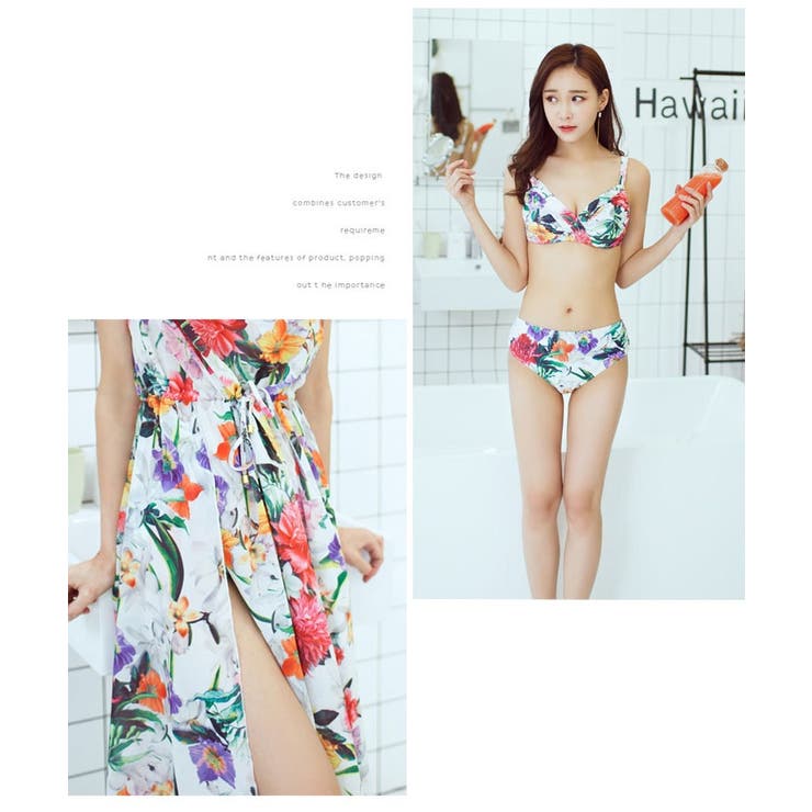 リゾート感を満喫 トロピカルプリントワンピース付きビキニ 大きいサイズ レディース 品番 Gj Goldjapan 大きいサイズ専門店 ゴールドジャパン のレディースファッション通販 Shoplist ショップリスト