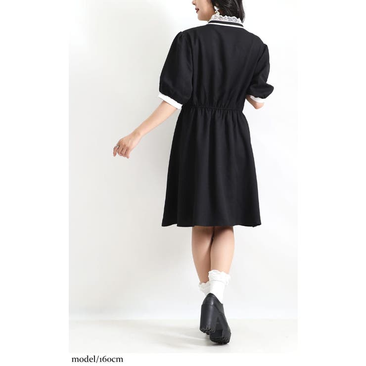 在庫有 夏新作 大きいサイズレディース ワンピース リボンタイ付き胸元フリルワンピース ワンピ 5分袖 半袖 リボン ピンタック フリル レース ハ 保障できる Carlavista Com