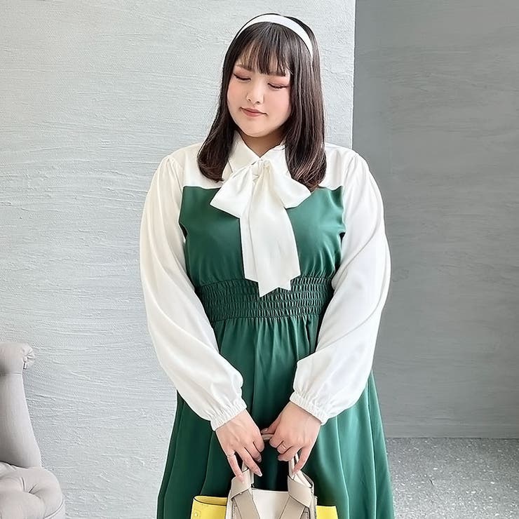 大きいサイズ レディース ワンピース[品番：GJ000020327