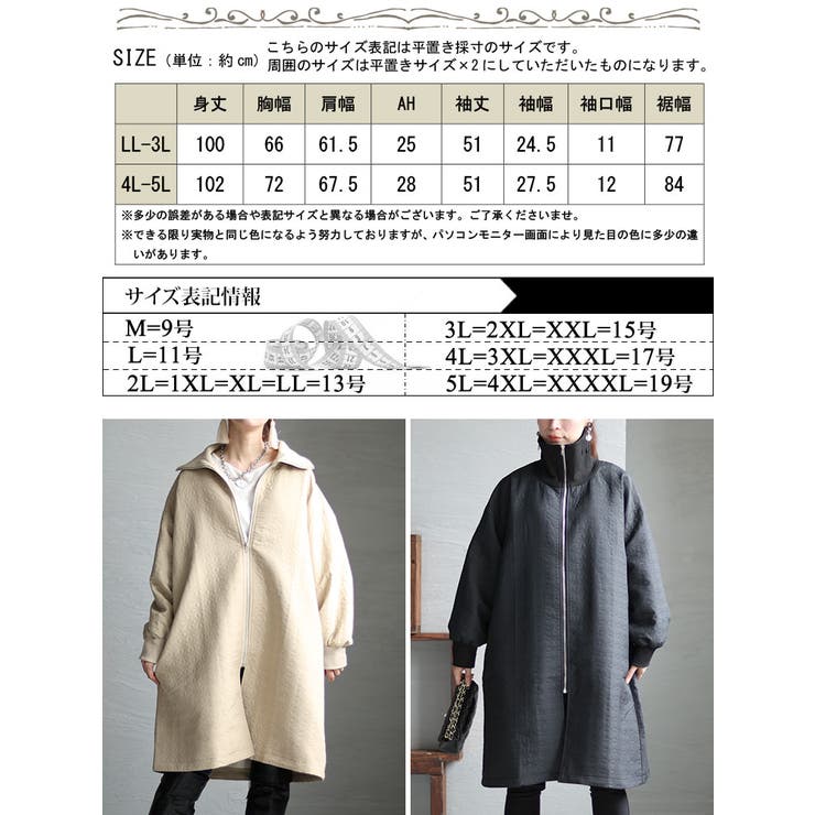 口コミ・レビュー評価が高いおすすめ人気商品の通販 大きいサイズ レディース アウター[品番：GJ000020373 ジャケット・アウター