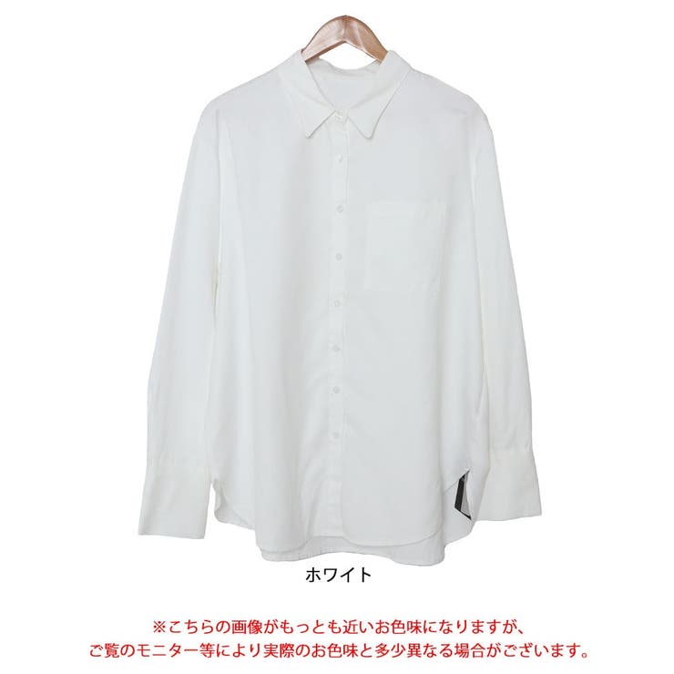 レギュラーカラーオーバーサイズシャツ