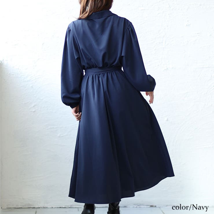 カシュクールフレアワンピース