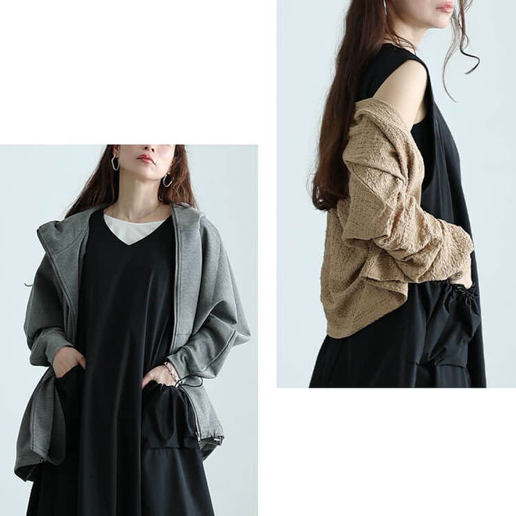 脇シャーリングノースリワンピース｜J'aDoRe JUN ONLINE OUTLET