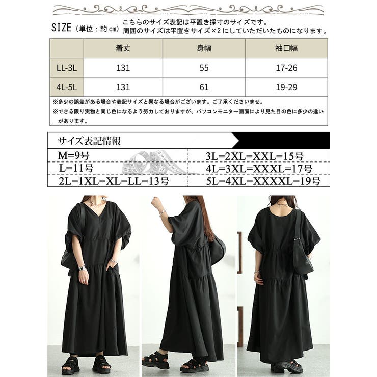 バルーンスリーブドロストギャザーワンピース