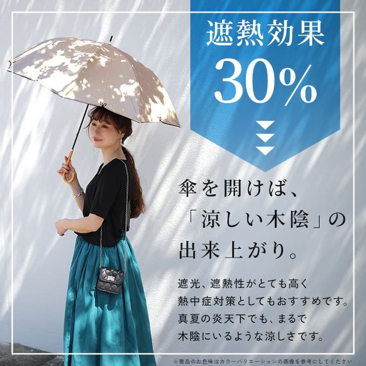 UV99％フルール55cm晴雨兼用傘