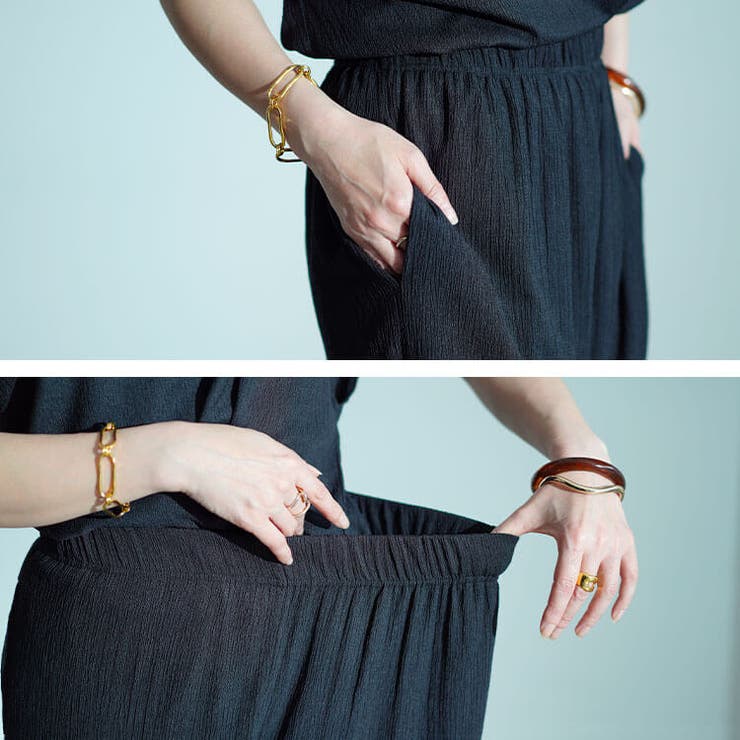 限定⭐️ラジャス ビューティーバー&イオンゴールド⭐️2点セット❣️RAJAS GLAMOROUS/グラマラス】リボン ジップデザイン 肩あき ゴールド