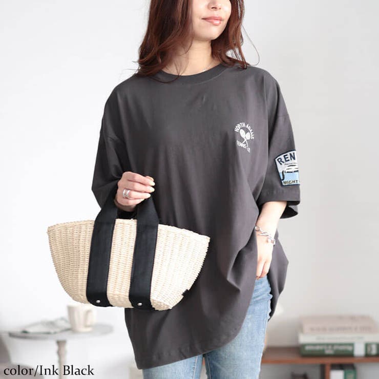 サメワッペンコットンTシャツ