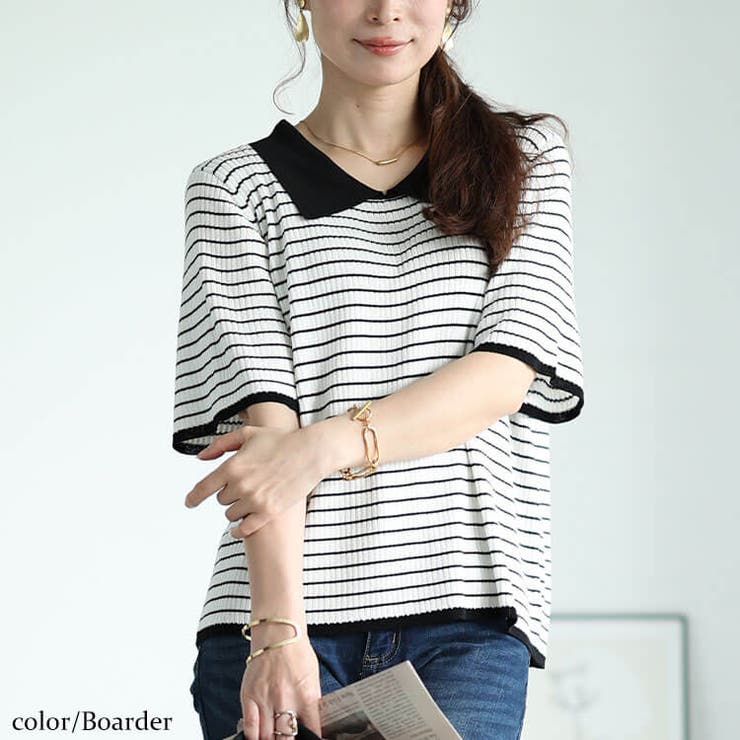 大きいサイズレディース トップス ニット | GOLDJAPAN　大きいサイズ専門店 | 詳細画像8 