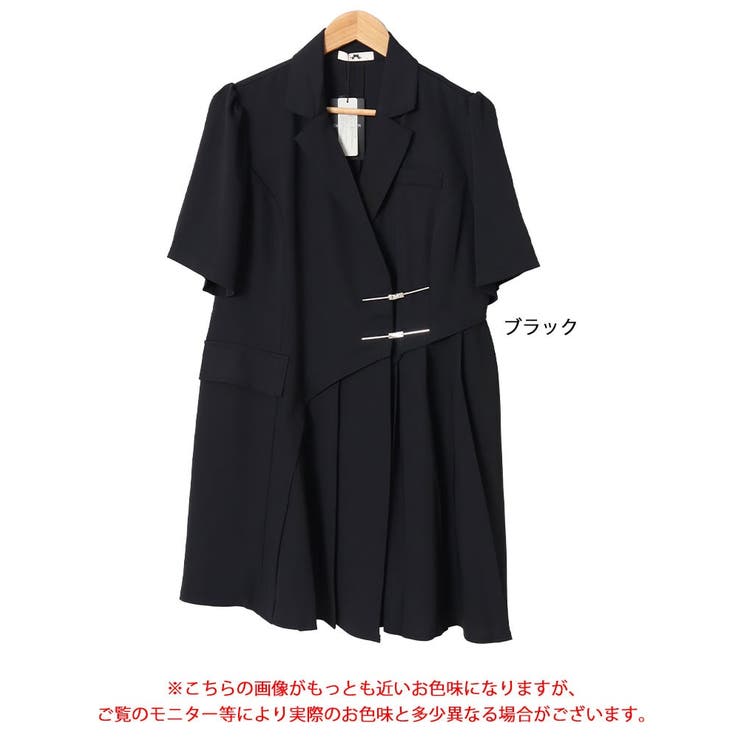 大きいサイズレディース ワンピース テーラードカラー半袖ワンピース | GOLDJAPAN　大きいサイズ専門店 | 詳細画像16 