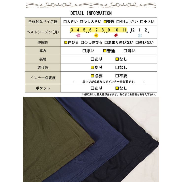 Vネックノースリーブティアードワンピース