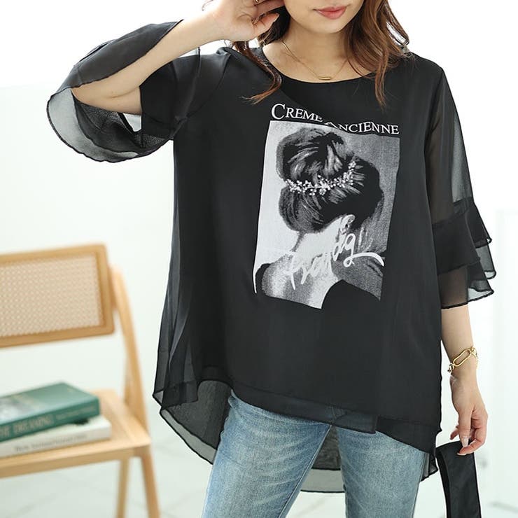 大きいサイズレディース トップス カットソー | GOLDJAPAN　大きいサイズ専門店 | 詳細画像7 