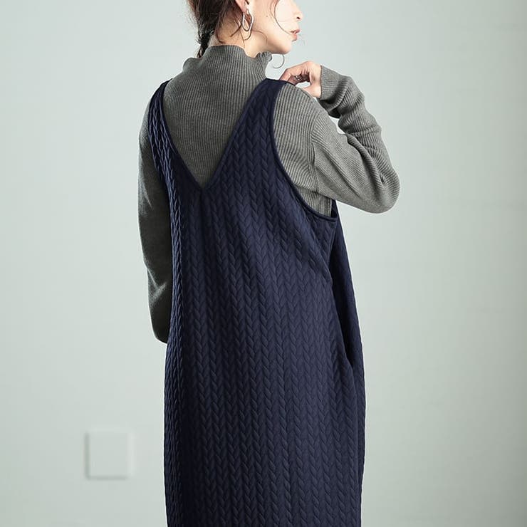 大きいサイズレディース ワンピース 前後2wayキルトジャンパースカート | GOLDJAPAN　大きいサイズ専門店 | 詳細画像7 