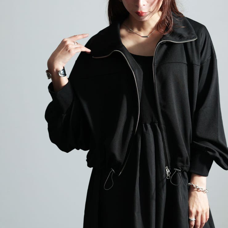 大きいサイズレディース ワンピース クロップドブルゾン＆異素材ノースリーブワンピ… | GOLDJAPAN　大きいサイズ専門店 | 詳細画像8 