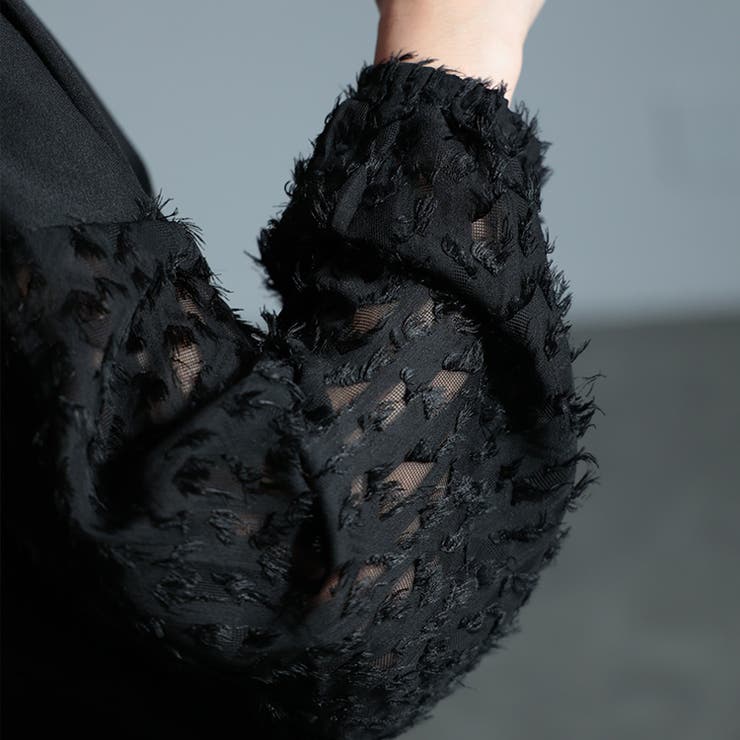 大きいサイズレディース チュニック シアーフェザー袖切り替えチュニック | GOLDJAPAN　大きいサイズ専門店 | 詳細画像13 