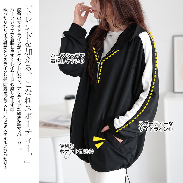 大きいサイズレディース トップス パーカー | GOLDJAPAN　大きいサイズ専門店 | 詳細画像3 