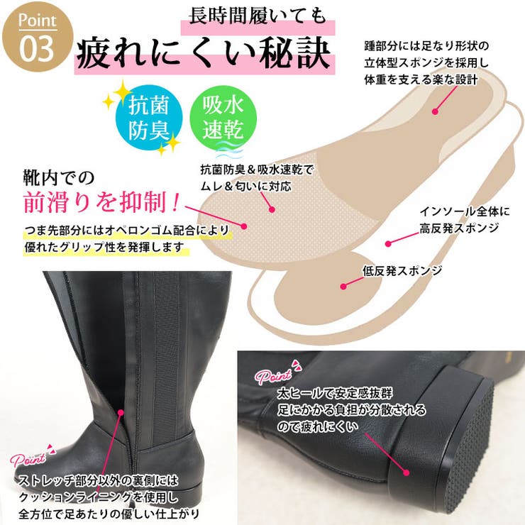 大きいサイズレディース 靴 ブーツ | GOLDJAPAN　大きいサイズ専門店 | 詳細画像4 