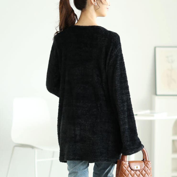 大きいサイズレディース チュニック ニット[品番：GJ000021450