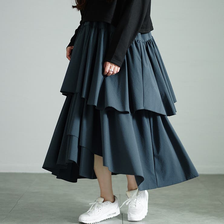 大きいサイズレディース ワンピース アシメティアードドッキングワンピース | GOLDJAPAN　大きいサイズ専門店 | 詳細画像11 