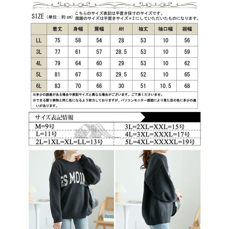 大きいサイズレディース トップス ニット | GOLDJAPAN　大きいサイズ専門店 | 詳細画像17 