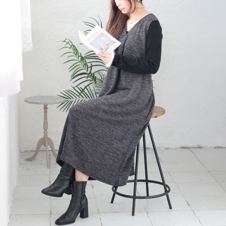 大きいサイズレディース ワンピース ジャンパースカート | GOLDJAPAN　大きいサイズ専門店 | 詳細画像7 