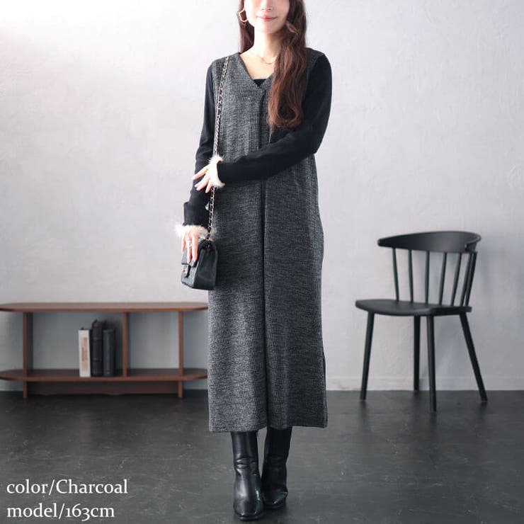 大きいサイズレディース ワンピース ジャンパースカート | GOLDJAPAN　大きいサイズ専門店 | 詳細画像8 