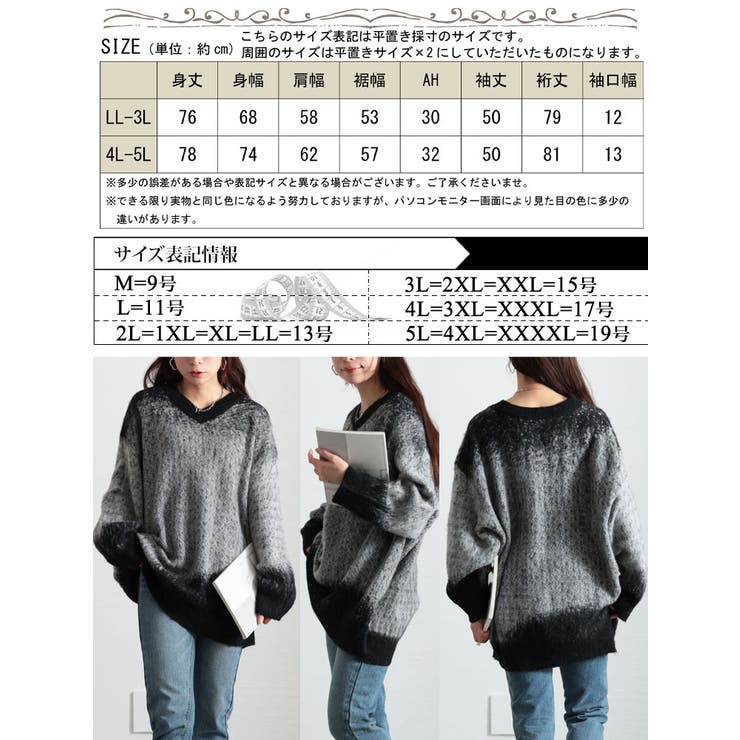 大きいサイズレディース トップス ニット | GOLDJAPAN　大きいサイズ専門店 | 詳細画像17 