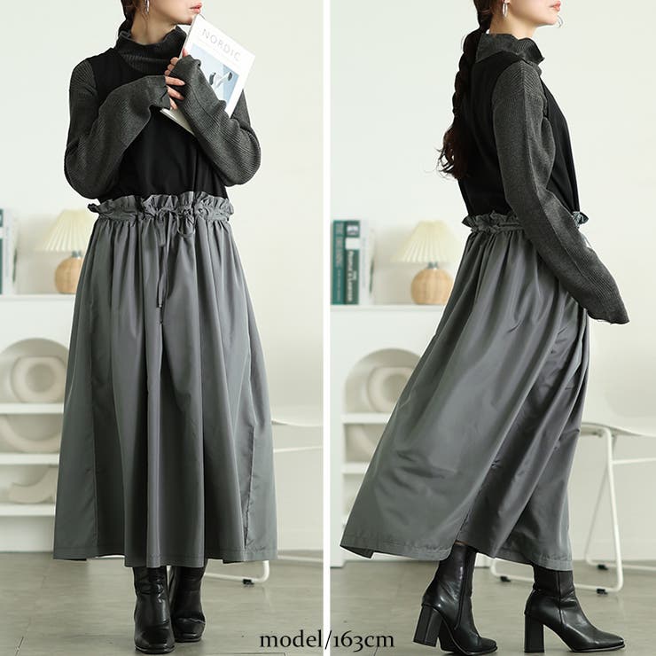 大きいサイズレディース ワンピース キルティングカーディガン＆異素材切り替えワン… | GOLDJAPAN　大きいサイズ専門店 | 詳細画像11 