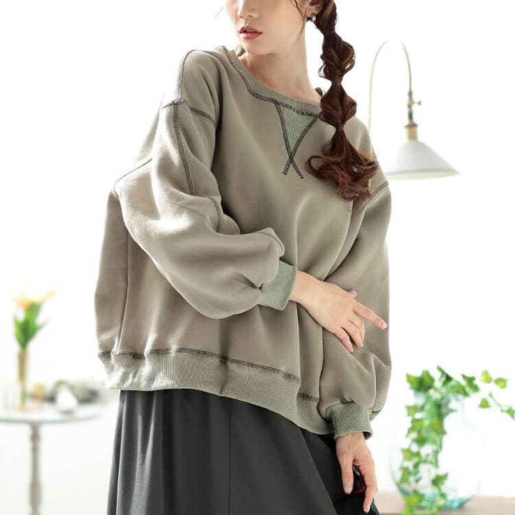 大きいサイズレディース トップス スウェット[品番：GJ000021620