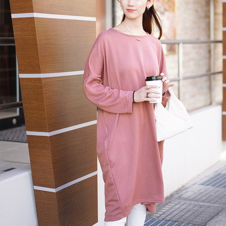 大きいサイズレディース ワンピース 内側チェック切り替えドルマンワンピース | GOLDJAPAN　大きいサイズ専門店 | 詳細画像13 