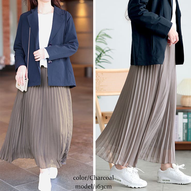 シフォンプリーツスカート