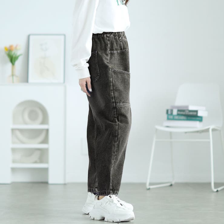 サルエルデニムパンツ