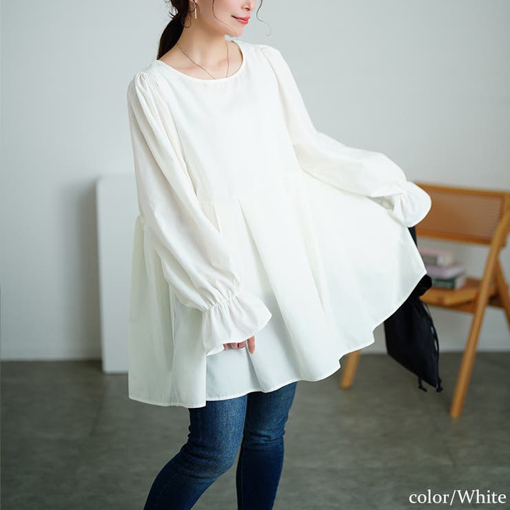 大きいサイズレディース チュニック キャンディスリーブタック切り替えチュニック | GOLDJAPAN　大きいサイズ専門店 | 詳細画像11 