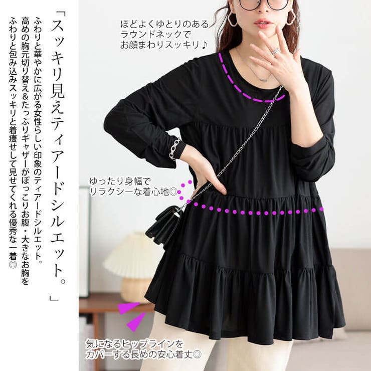 大きいサイズ レディース チュニック | GOLDJAPAN　大きいサイズ専門店 | 詳細画像3 