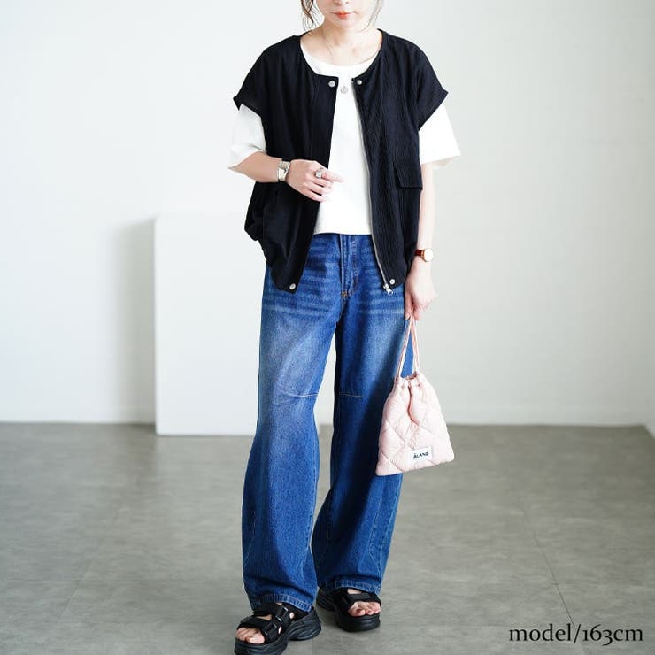 大きいサイズ レディース ベスト | GOLDJAPAN　大きいサイズ専門店 | 詳細画像13 