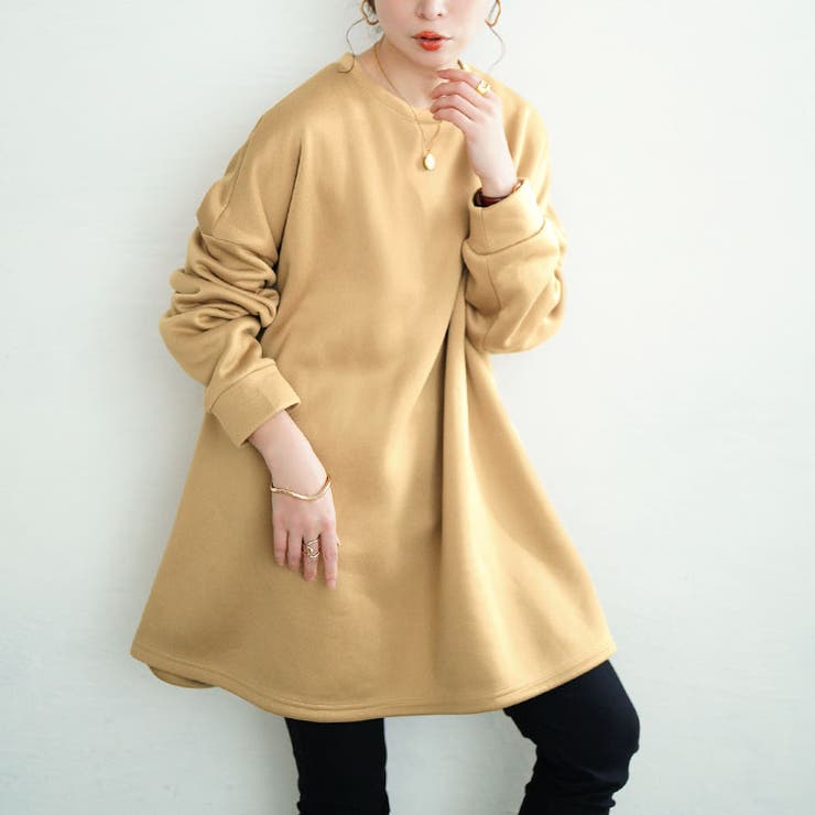 大きいサイズレディース チュニック 裏起毛フレアチュニック | GOLDJAPAN　大きいサイズ専門店 | 詳細画像12 