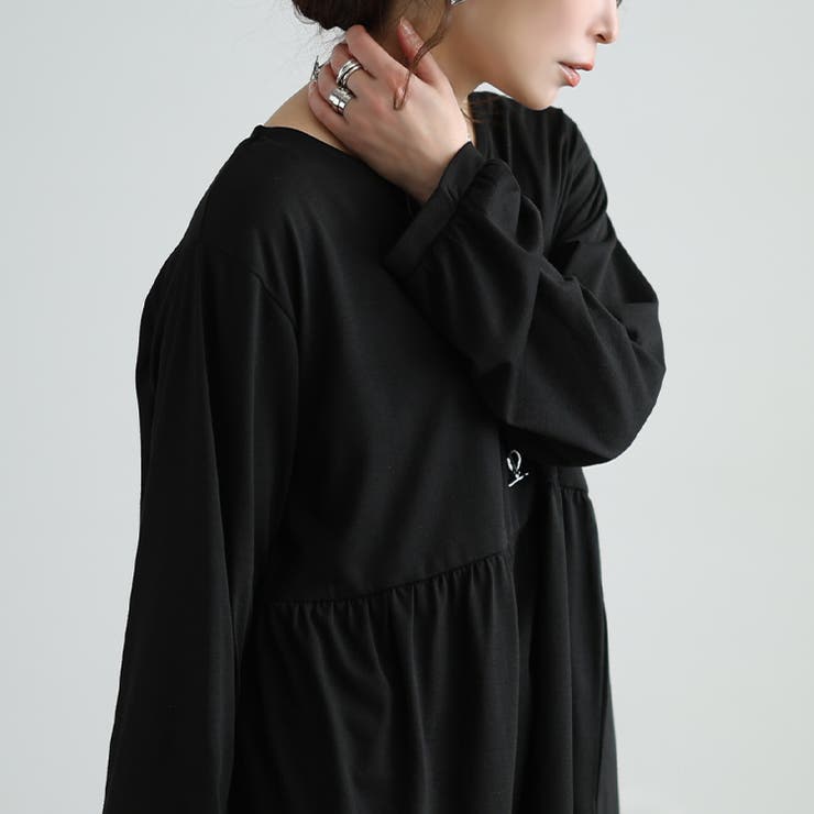 大きいサイズレディース チュニック Vネックペプラムチュニック | GOLDJAPAN　大きいサイズ専門店 | 詳細画像9 