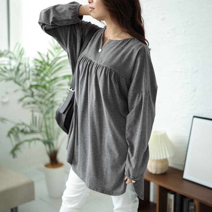 チャコール | 大きいサイズ レディース トップス | GOLDJAPAN　大きいサイズ専門店