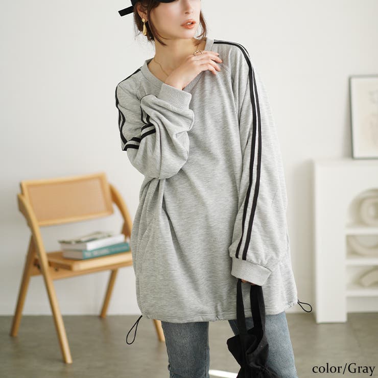 グレー | 大きいサイズレディース トップス トレーナー | GOLDJAPAN　大きいサイズ専門店