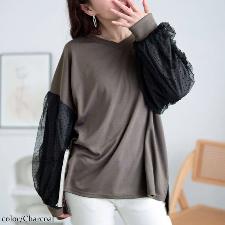チャコール | 大きいサイズ レディース トップス | GOLDJAPAN　大きいサイズ専門店